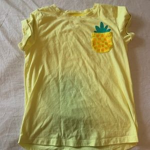 Yellow Pinnaple Pocket Shirt